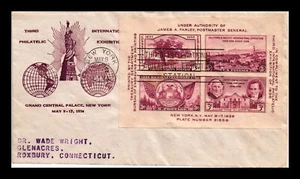 DR JIM STAMPS US COVER TIPEX SOUVENIR SHEET FDC SCOTT 778 THERMOGRAPHED CACHET - Picture 1 of 2