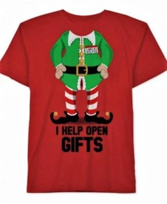 Camiseta JEM $49 PARA HOMBRE ROJA SANTA ELF Gráfica NAVIDAD 2XL NUEVA CON ETIQUETAS Foto 1 de 3
