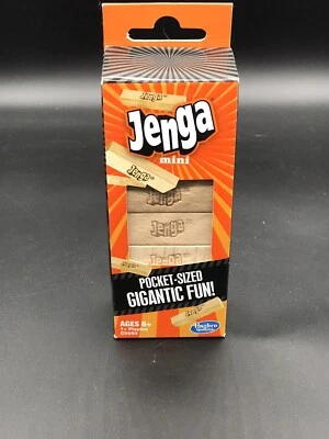 NIB Pocket Size Jenga Mini Wood Blocks  Stacking Family Game by Hasbro - Image 1 of 4