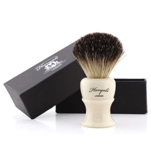 Finest Black Badger Shaving Brush for Barber Shop Beautiful Durable Resin Handle - Picture 1 of 6