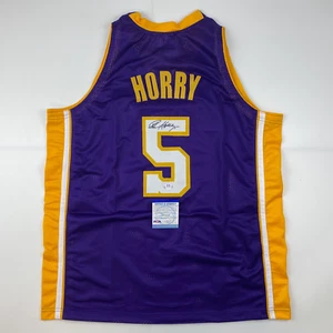 Autographed/Signed Robert Horry Los Angeles LA Purple Jersey PSA/DNA COA Auto - Picture 1 of 3