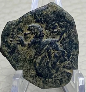 1580-1591 Spanish Coin 400 Years Old 2 Maravedis King Philip II Counterstamp - Picture 1 of 10