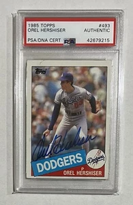 OREL HERSHISER Signed 1985 Topps Rookie Autographed PSA/DNA AUTO - Picture 1 of 3