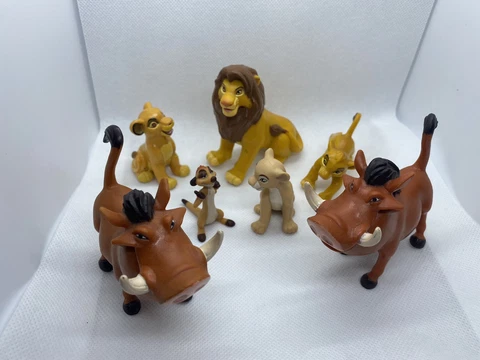 Lot Of 7 Vintage 1990's Disney LION KING Figures Collectible Plastic Toys Cover