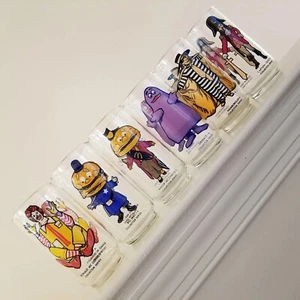 6 Unique Vintage 1977 McDonald's Character Collector Series 5.5" 14 oz. Glasses - Picture 1 of 12