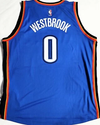 MEN-NWT-2XL RUSSELL WESTBROOK OKLAHOMA CITY THUNDER SWINGMAN NBA  ADIDAS JERSEY - Image 1 of 4