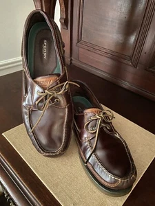 Sperry Top Sider Men's Maco Two Eye Dark Brown Leather Size 13 - Picture 1 of 10