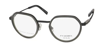 NOVO OGA 10170O ÓCULOS ARO COMPLETO METAL E PLÁSTICO FRANÇA MASCULINO NN01 48-22-145 PRETO - Imagem 1 de 4