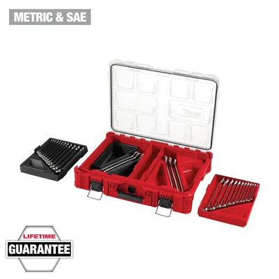 Milwaukee 48-22-9485 30pc Metric & SAE Combination Wrench Set PACKOUT - Image 1 of 4