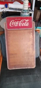 Vintage 1930s Drink Coca Cola Menu Wooden Sign By Kay Displays Inc - Picture 1 of 5