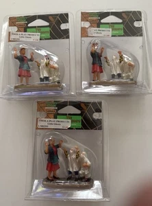 3X Collezione Lemax Spooky Town 02393 I Piccoli Fantasmi Figure 2000 Halloween - Foto 1 di 2
