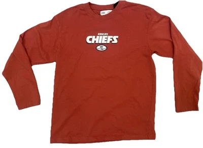 ZARA KANSAS CITY CHIEFS JERSEY MANGA LARGA ROJO NFL TALLA 13-14 O 164 CM Foto 1 de 4