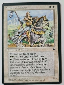 MTG Magic The Gathering Card Order of Leitbur Summon Clerics White Fallen Empire - Picture 1 of 2