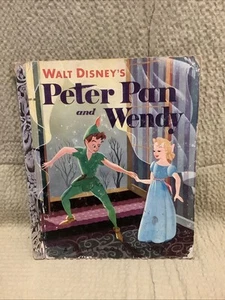 Vintage Little Golden Book Walt Disney's Peter Pan & Wendy "A" Ed. 1952 - Picture 1 of 5