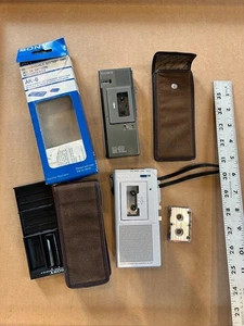 Micro Cassette Corder M 205 y Dictator BM 550 de colección Sony - Imagen 1 de 2