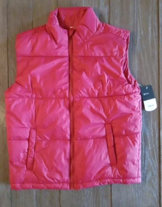 Xersion Lightweight Puffer Vest Boys Sz L 14-16 Tibetan Red MSRP $38 NWT - Picture 1 of 8