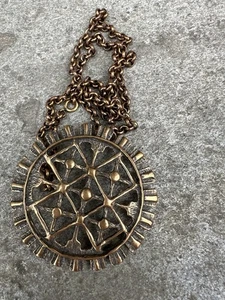 Unn Tangerud Uni David Andersen Bronze Necklace Norway Norwegian vtg 2324 - Picture 1 of 7