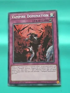 Yugioh Card - Vampire Domination Secret Rare 1st Edition DASA-EN011 LP - Picture 1 of 2