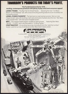 STAR WARS - Original 1978 Trade AD / ADVERT _ Fundimensions MPC model kits - Picture 1 of 1