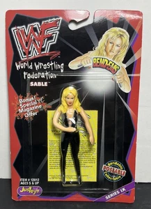 1998 WWF Sable Bendems Frauen Diva Wrestling Figur Serie 9 Bendem Just Toys Neu in Verpackung - Bild 1 von 6