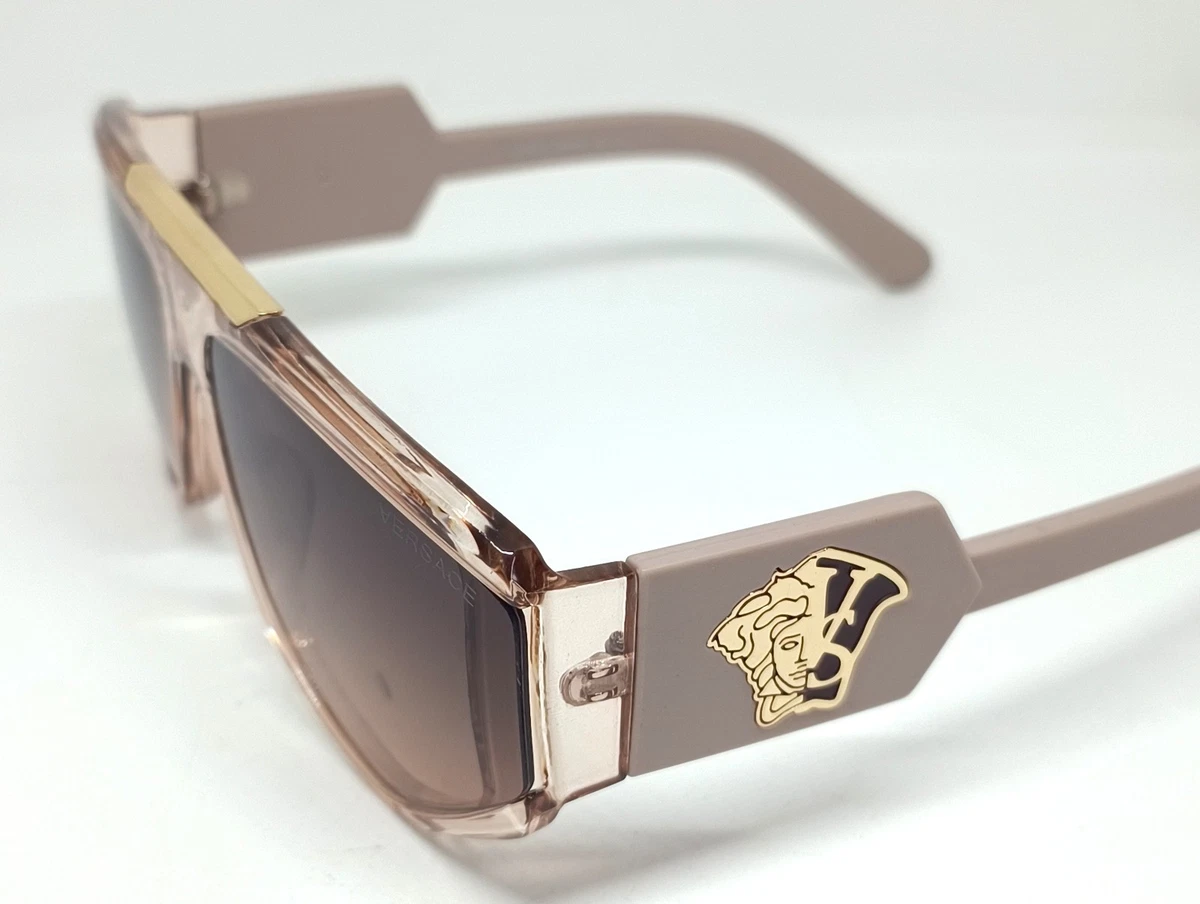 希少 VERSACE sunglasses clear ゴールド vintage Preços baixos em