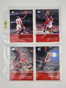 Michael Jordan 4 Basketball Cards Lot Upper Deck 1991 The Jordan Championship - Picture 1 of 10
