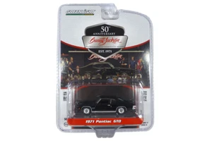 Greenlight 37300-F Pontiac GTO nero 1971 - Barrett Jackson 13 scala 1:64 - Foto 1 di 1