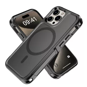 For iPhone 15 14 13 16 Pro Max MagSafe Magnetic Case Heavy Duty Shockproof Cover - Picture 1 of 12