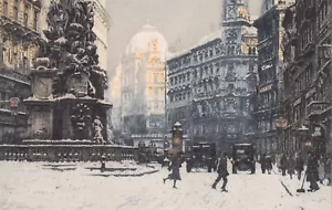 Emil Singer German Etching Print Aquatint of The Vienna Graben Pencil Signed - Picture 1 of 10