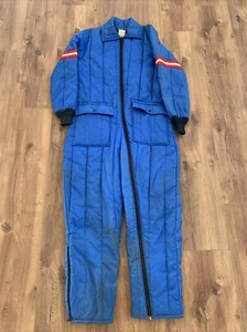 Vintage Walls Blizzard Pruf Snow Snowmobile Ski Suit Blue Womens Sz Medium Vtg - Picture 1 of 6