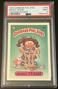 1985 Topps Garbage Pail Kids #45b Glossy Messy Tessie PSA 9 MINT - Picture 1 of 5