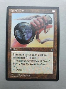Feroz's Ban, MTG Homelands (1995) Rare Artifact NM - Picture 1 of 2