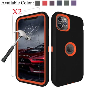 For iPhone 11 Pro Max Armor Hybrid Case Belt Clip Holster Cover+Screen Protector - Picture 1 of 19