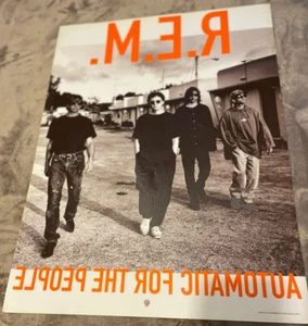 R.E.M. Automatic For The People Record Store Promo Window Sticker 23 X 17.25” - Picture 1 of 3