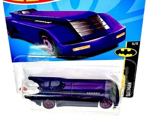 Hot Wheels Collectibles 2021 Batman BATMOBILE Dark Purple NEW SEALED ORIGINAL PK - Picture 1 of 14