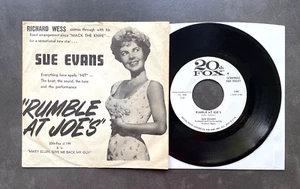 7" Sue Evans - Rumble At Joe's - US 20th Fox Promo - Bild 1 von 1
