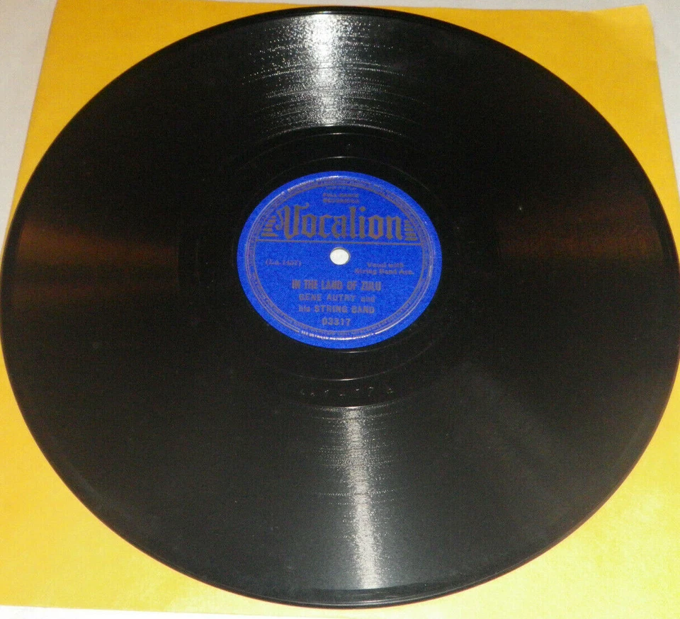 Gene Autry String Band VOCALION 03317 IN THE LAND OF ZULU Foto 1 de 2