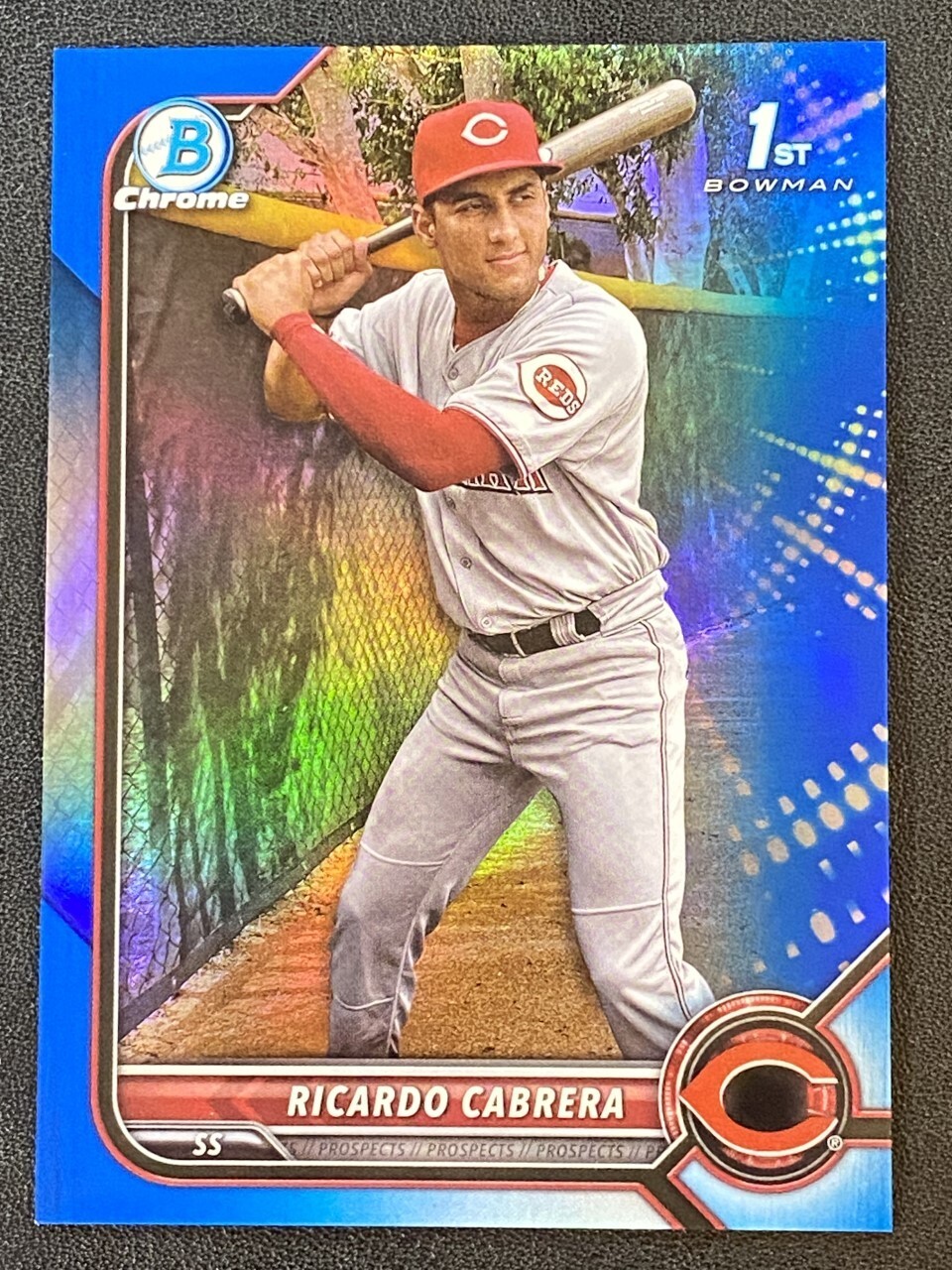 2022 Bowman Chrome RICARDO CABRERA #BCP-158 True Blue Refractor 1st 047/150 RC