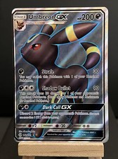 Pokemon Card Umbreon GX 142/149 Sun & Moon Full Art Ultra Rare MISCUT ERROR