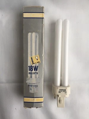 OSRAM SYLVANIA DULUX D 18W/41K Base G24d-2 18W 4100K Compact Fluorescent Bulb - Image 1 of 4