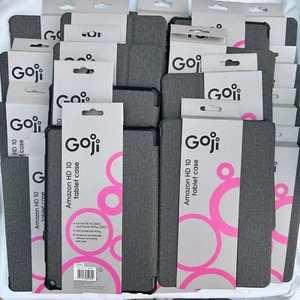 20x Goji Amazon Kindle Fire Cases HD Plus 10" Grey NEW Wholesale Joblot - Afbeelding 1 van 1