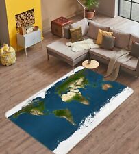3D Forest Earth 180RAIG World Map Non Slip Rug Mat Elegant Photo Carpet Honey