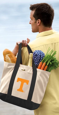 Tennessee Vols Tote Bag CLASSIC CANVAS University of Tennessee Tote Cover