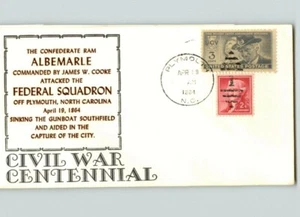 CIVIL WAR Centennial, "The Confederate Ram" ALBEMARLE Attacked FEDERAL SQUADRON - Picture 1 of 1