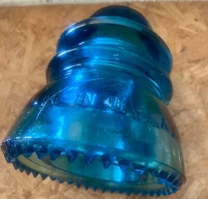 Glass Insulator Hemingray No.42 Aqua Blue/Green Made in USA Antique Collector 6 - Picture 1 of 10