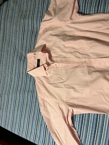 Club Room Men Regular-Fit Pink Long-Sleeve Button Dress Shirt 15.5 32/33 - Picture 1 of 3