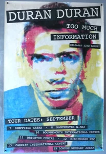 Duran Duran 1993 Too Much Info Huge 40" x 60" Promo Record Store Poster P1/1 - Bild 1 von 4