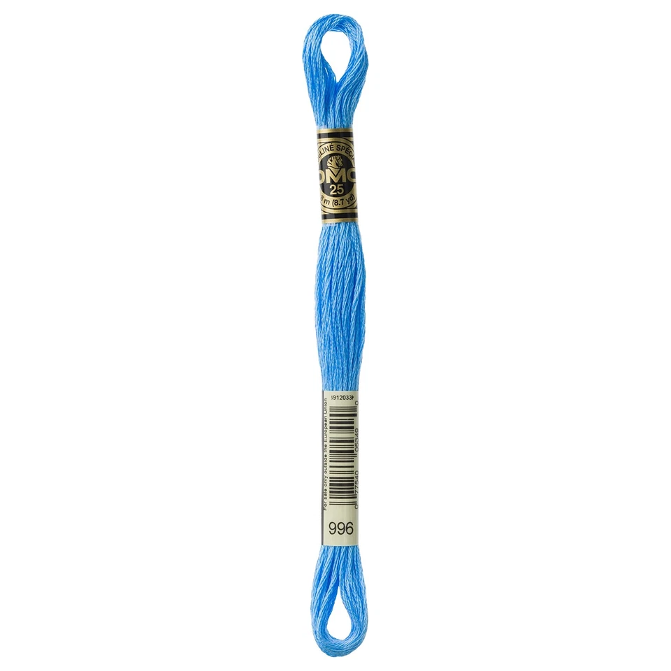 Medium Electric Blue 8.7 Yards Cotton Embroidery Floss Six Strand Yarn - Image 1 of 1