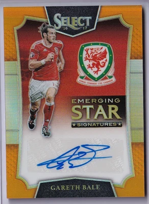 GARETH BALE /35 AUTO Panini Select Emerging Star Signatures Wales 2016-2017 - Image 1 of 2