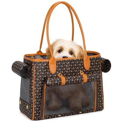 Fashion Pet Carrier Purse for Small Cat and Dog, Luxury Pu Soft-Sided Tote Ba... Foto 1 de 4